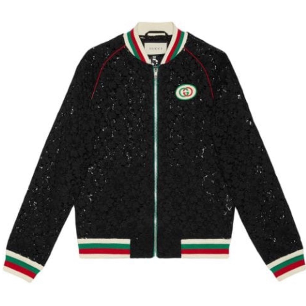 NWT Gucci Lace Bomber Jacket